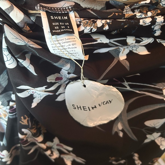 SHEIN Black Floral Maxi Skirt - Picture 3 of 3